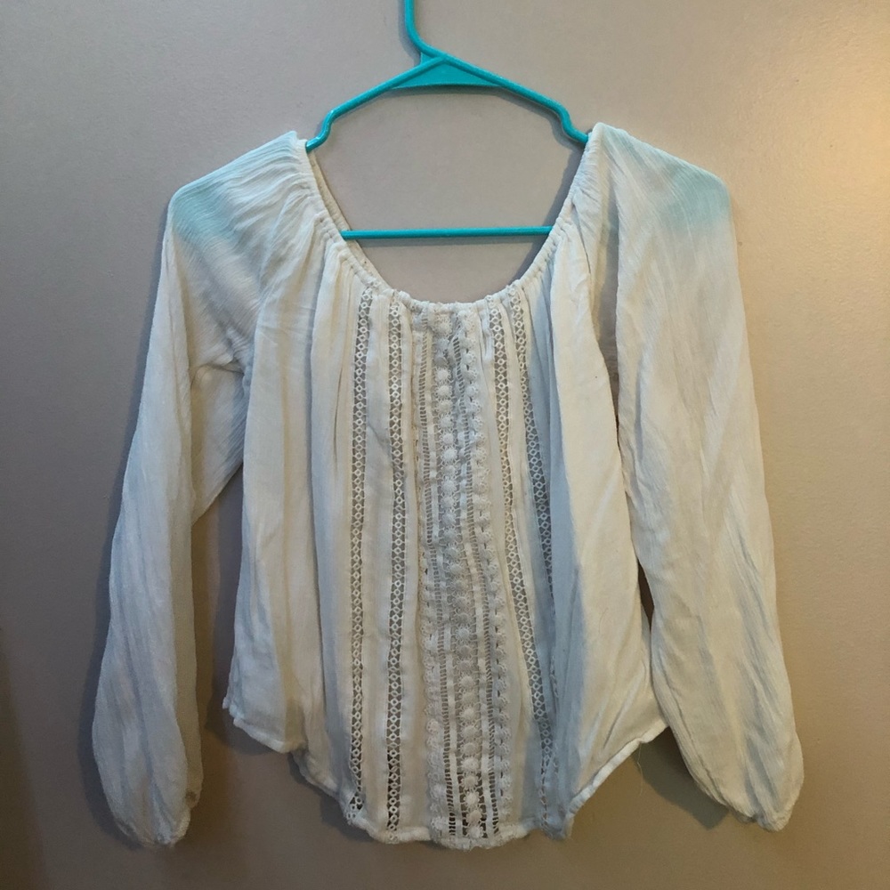 White off the shoulder blouse